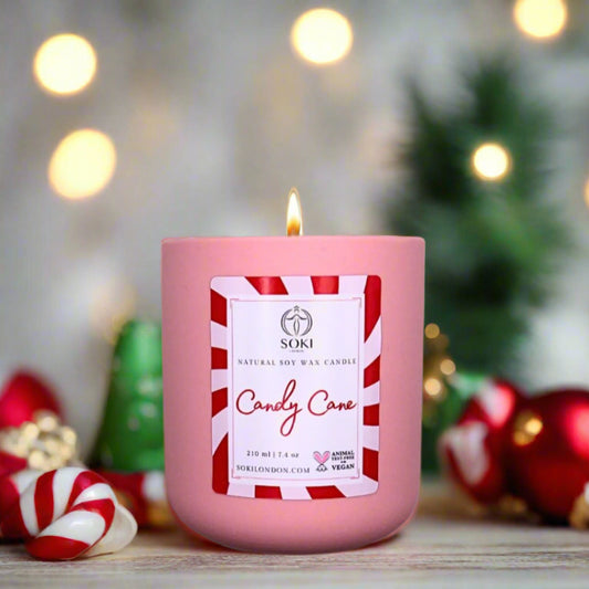 Candy Cane Soy Wax Candle 210ml
