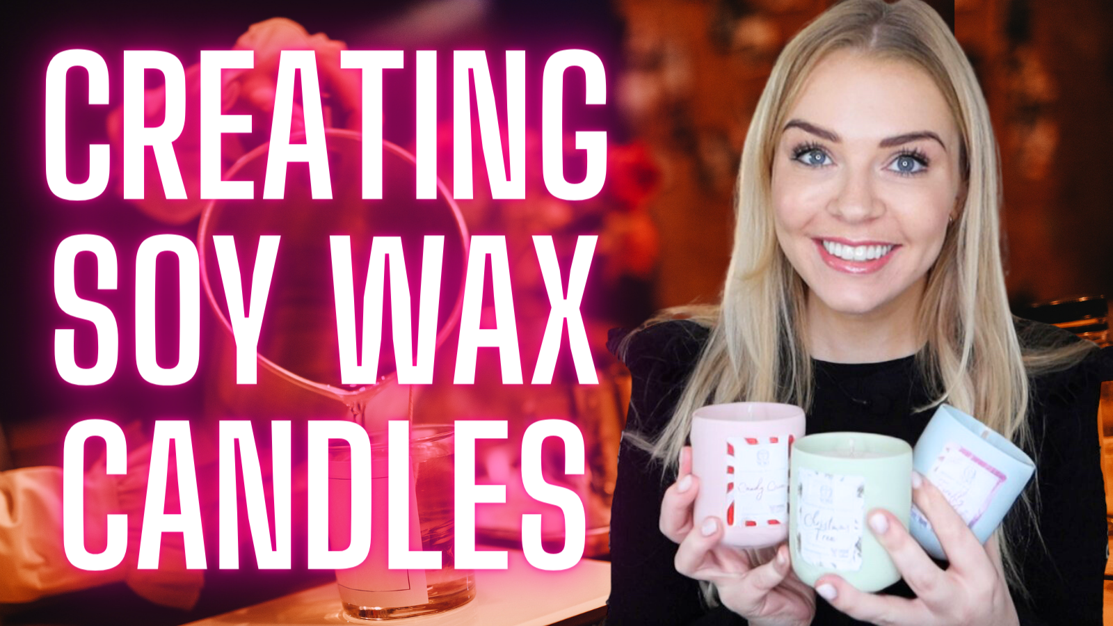 Load video: HOW I MAKE MY SOY WAX CANDLES | NEW CHRISTMAS SCENTS! 🎄 | VEGAN &amp; CRUELTY FREE | Soki London