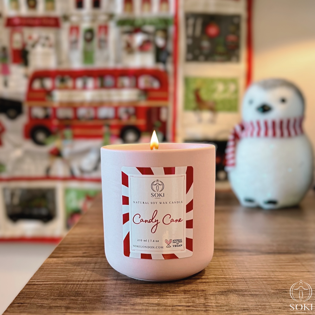 Candy Cane Soy Wax Candle 210ml