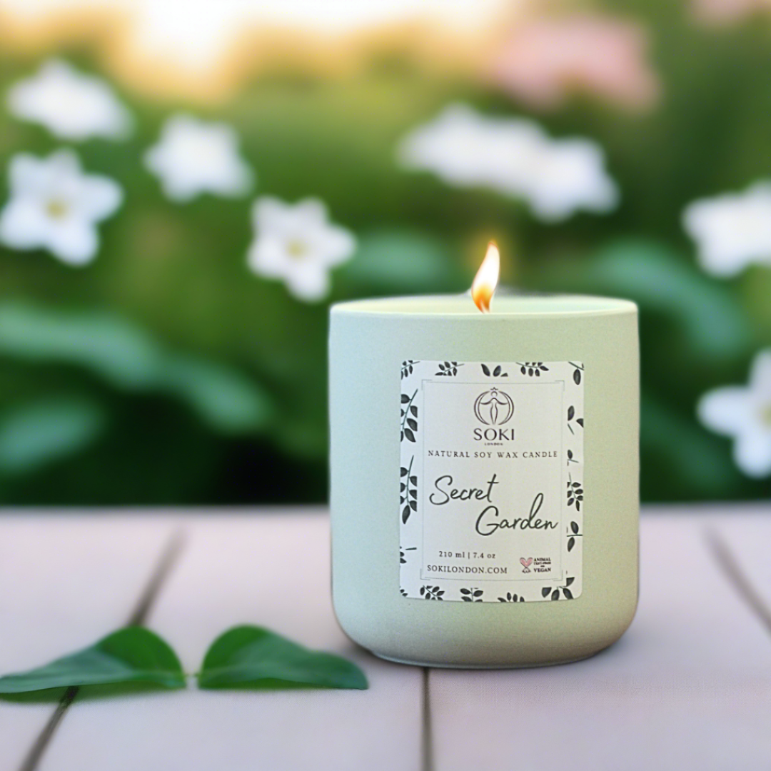 Secret Garden Soy Wax Candle 210g SOKI LONDON
