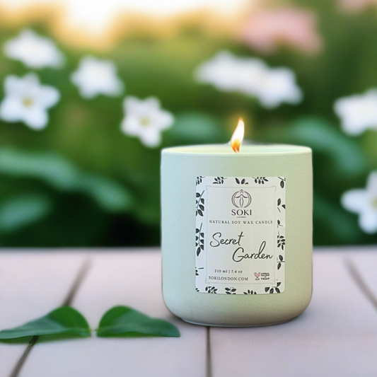 Secret Garden Soy Wax Candle Soki London